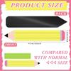 Ireer 12 Pack Pencil Shaped Magnetic Dry Erase Sentence Strips Teachers Magnetic Border Strips for whiteboard Classroom