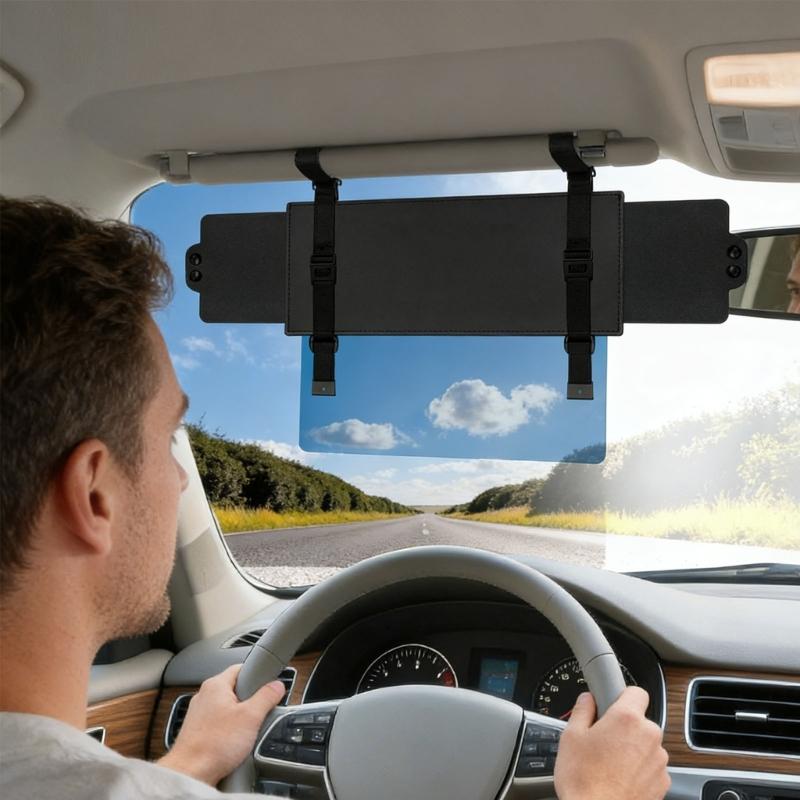 Universal Car Sun obstacle Extender With Polarized PC Lens For Light Reduction And UV Protection