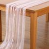 10FT × 2.3FT Pink Lace Table Runner, Gold Stars Foil Glitter Table Runner Sheer Chiffon Tulle Cheesecloth Wedding Runners, Golden Sequin Glitter
