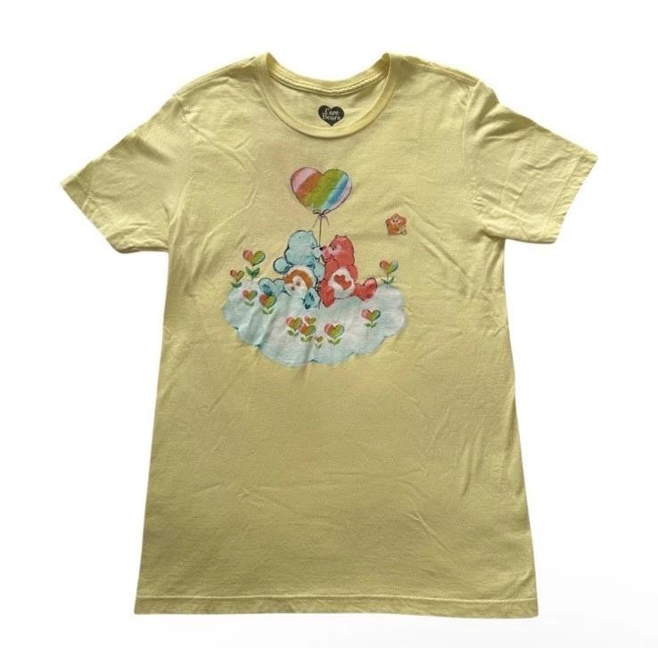 Care Bears Yellow Shirt Y2K Cartoon Retro Womens Sz M L