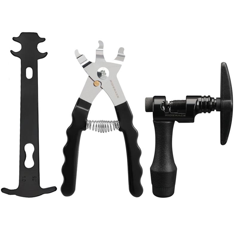 Fahrradketten-Reparatur-Werkzeug-Set, Kettenverschleiß-Checker, Anzeige, Öffnen/Schließen, Gliederzange, Fahrradkettenentferner für 6/7/8/9/10/11/12 Geschwindigkeiten