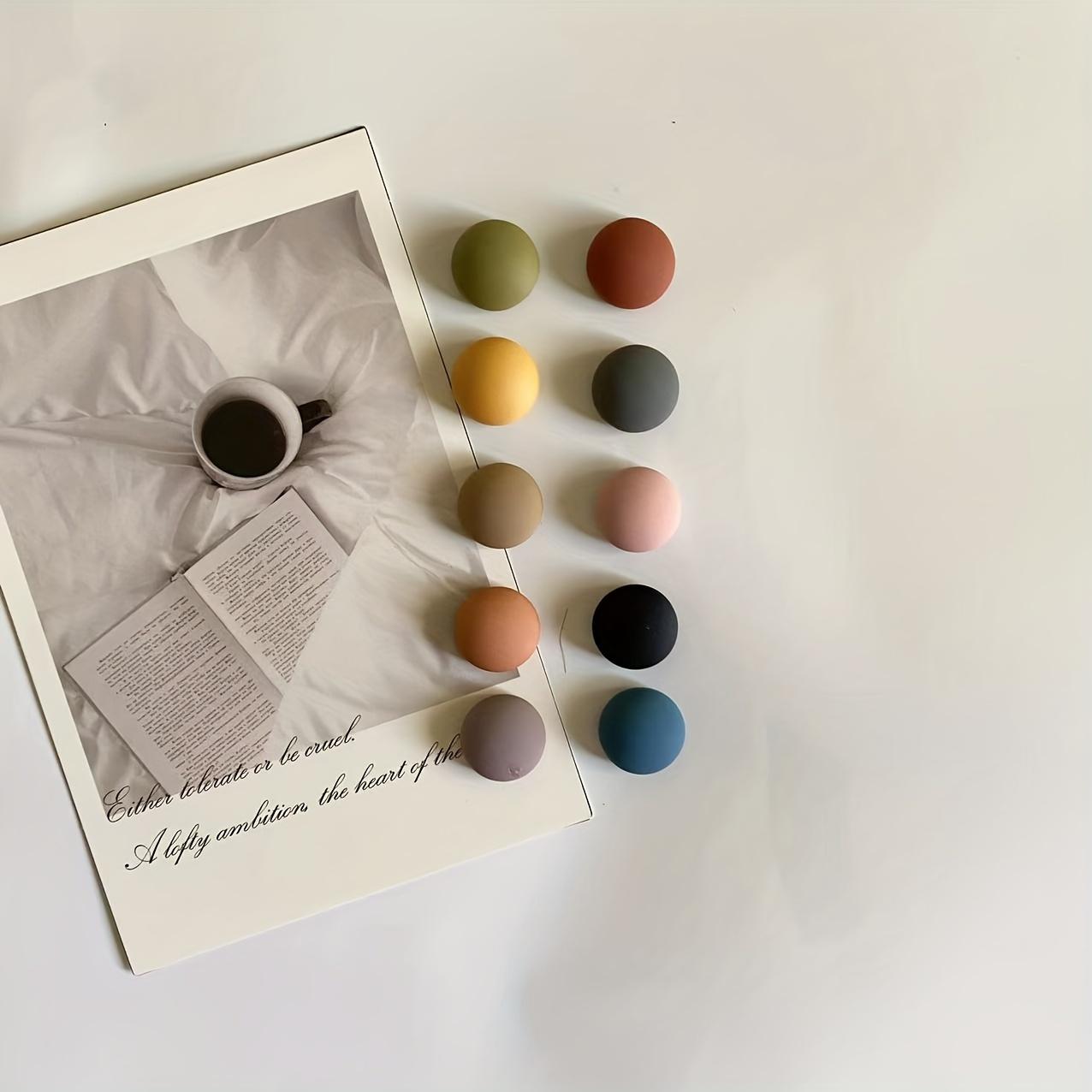 

10 шт. Милые кавайные магниты на холодильник - Декоративные овальные пластиковые магниты 10 цветов (Красный, Розовый, Бежевый, Голубой, Темно-синий, Зеленый