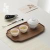 Solid Walnut Wood Irregular Serving Tray