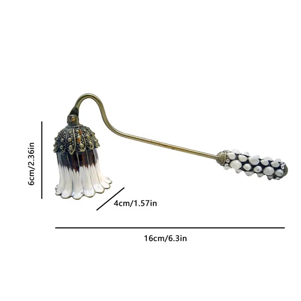 Elegante Kaarsendover Kaarsendover Lange Handgreep Kaarsaccessoire Metaal Pit Vlamdover Pitdover Woondecoratie Cadeau