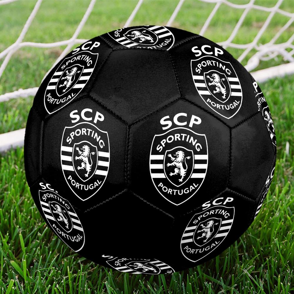 Sporting Fc Soccer Ball, Colorful, Suitable for All Ages, Machine-stitched, PVC Material, Competition Grade, Durable and High Bounce