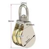 1pcs 43/58/86mm Single/Double Wheels Metal Sheave  Zinc Alloy Pulley Crown Block and Tackle Lifting Wheel Mini Double Pulley