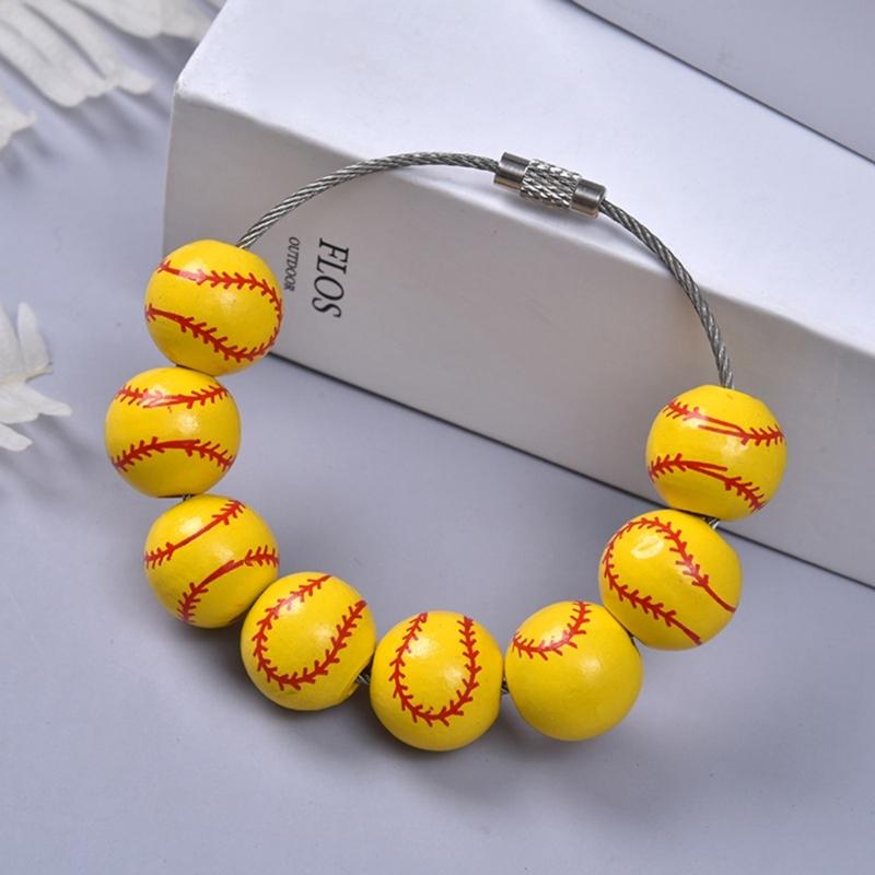 Baseball Shaped Sports Pendant Accessory Attractive Baseball Bag Embellishment Elegant Bag Hanging Ornament for Parties