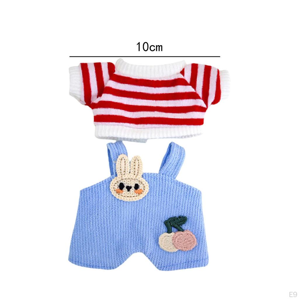 2 Pieces Mini 6 inch Doll Clothes Pants Outifits Christmas Birthday Gift Adorable Romper