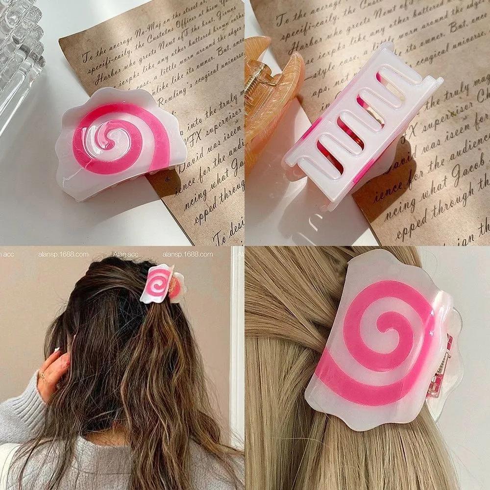 Naruto hair clip hairpin hair women s accessory half up mini Naruto Hair Clip_Pink