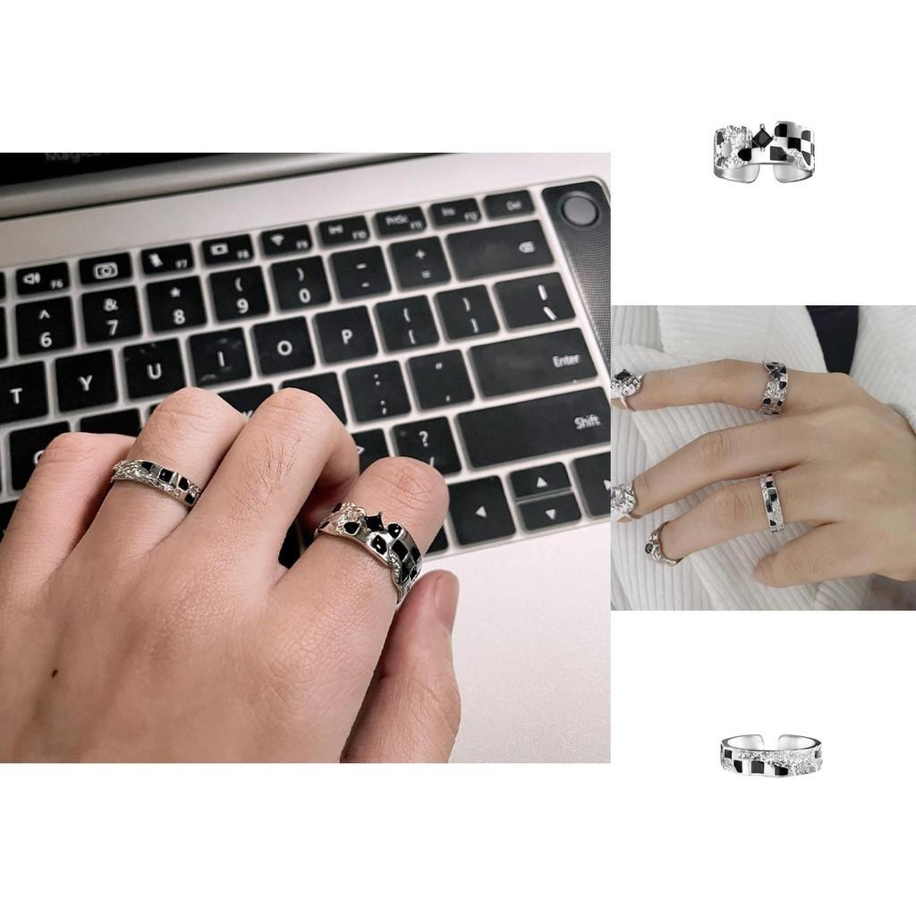 Classy 925 Sterling Silver Broken Ring For Women Adjustable Geometric Design Trendy Statement Fashion