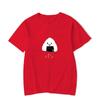 Cartoon Rice Ball Japanese Style Y2k Simple Men Women T-shirt Cute Summer Casual Hip-hop Unisex Street Harajuku Soft Tee Tops