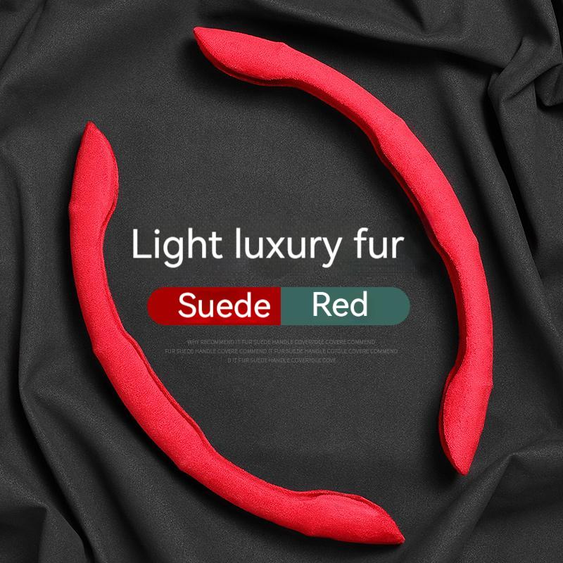 Non-slip Car Steering Wheel Cover Suede For Baojun 310 330 360 510 530 560 610 730 RS-3 RC-5 RM-5 Car