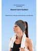 Cross-border Bluetooth Earphone Music Headband: Sweat-Absorbing, Detachable, Washable Sports Fitness Accessory.