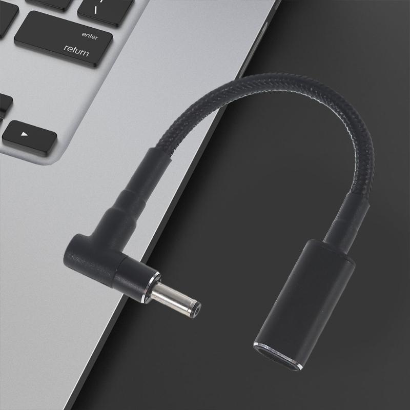 PD 100W Type C to for DC 4.0 X1.35mm Braided Cord Support Charge Data Sync Laptop Cellphone Charging Accessories