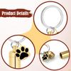Cremation Jewelry Urn Keychain for Keepsake Key Chain Unique Metal Pet Hair Storage Bottle