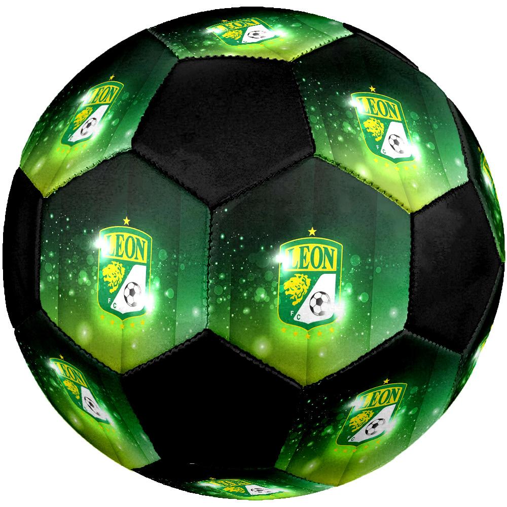 Club León Soccer Ball Colorful All Ages Machine Stitched PVC Competition Ready Durable High-Bounce.SIZE5