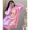 Japanischer Retro Dreidimensionaler Smiley Lockerer Pullover Damen 2025 Herbst- und Winterkleidung Fauler Weicher Wachsartiger Strickpullover auf Kleidung