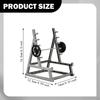 Squat Rack Pen Holder,Desk Organizer Gift Display Stand Mini Barbell Pencil Holder for Office