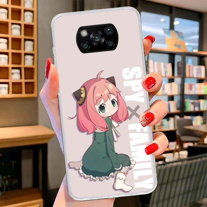 Spy Family Anya Cute Cover Phone Case For Xiaomi Poco F7 Ultra X7 X6 X5 Pro M7 Redmi 15C 15 13C 13 12C 12 10C 10 9A 9C 9T 9 Shel
