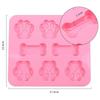 Kočičí stopa Silikonová forma Formy na dorty Tvar kosti Tvar na cukroví Fondant Forma 3D DIY Formy na pečení na kočičí tlapky Příslušenství na pečení