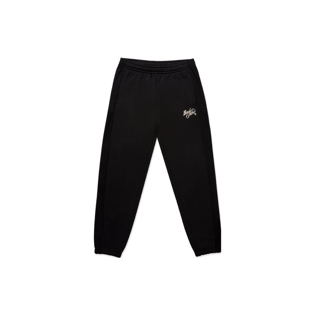 Li Ning Anti-Five Series Fleece Lined Warm Corduroy Sports Long Pants Men Pants Black AKLSA81-2