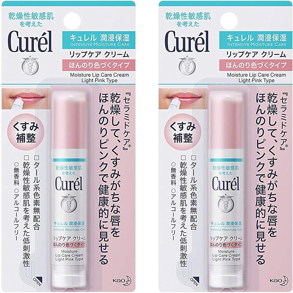 Curel Lip Care Cream Tinted Type 4.2g x 2 Pack