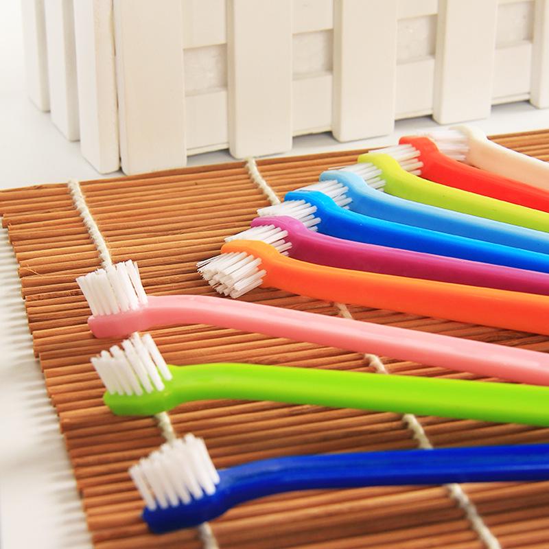 Pet Toothbrush: Single Head for Cats and Dogs, Antibacterial Oral Cleaning Supplies