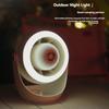 Wall Mounted Desktop Turbo Fan Outdoor Night Light Small Fan Portable USB Rechargeable Lighting Electric Fan