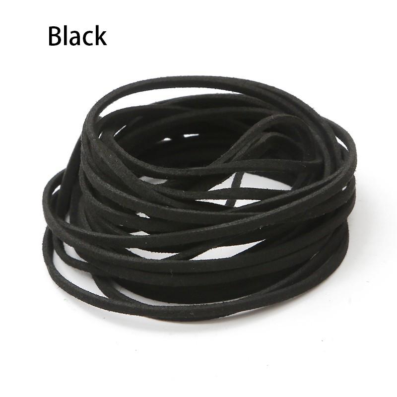 10 Meters 3mm Flat Faux Suede Braided Cord Korean Velvet Leather DIY Handmade Beading Bracelet Jewelry Making Thread String Rope