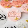 Merry Christmas Holiday Cookies Stamping Novice Baking Tools Cookies Cutter Christmas Biscuit Mold Cake Decorating Tools