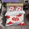 Mainz FC Themed Bedding 3Pcs Duvet Cover Set Decorative Bed Linen For Teen Room Home Decoration