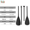 Professionelles 3-teiliges Paddel aus Aluminiumlegierung für Paddleboards, Kajaks, SUPs & Surfbretter