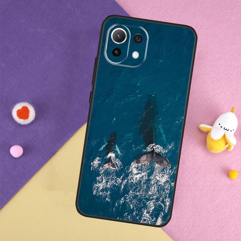 Ocean Whale Shark Swimming Case For Xiaomi 14T 11T 12T 13T Pro 13 14 15 Ultra POCO X7 Pro X3 X5 X6 F5 F6 M6 Pro Cover