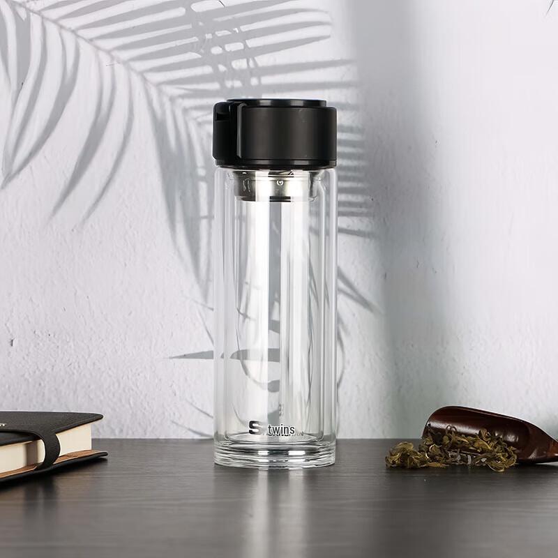 Shuanghan Portable Double-Layer Glass Mug