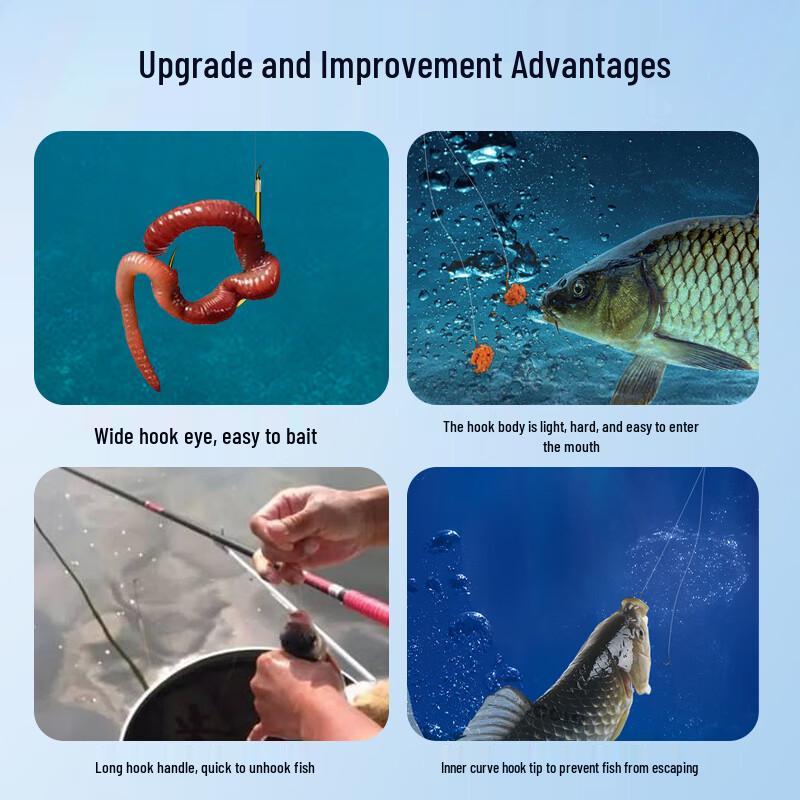 Xiao Feng Xian Gold Sleeve Double Hooks with Leader