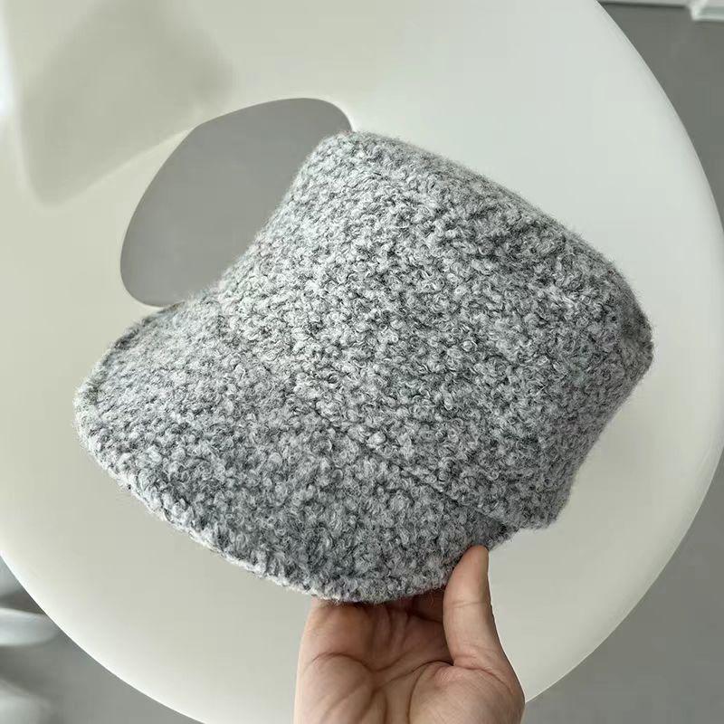 

Streetwear Flat Top Wool Newsboy Hat For Fall And Winter Fashion Men Women Gray