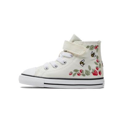 Sapatos All Star 1V de Cano Alto para Crianças Pequenas Sapatos de Bebê Vermelho-Claro Verde A06848C