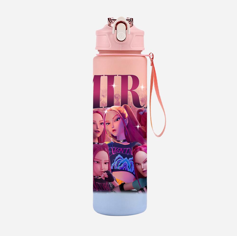 Anime Demon Hunters Printed Character Water Cup Demon Hunters Outdoor Portable Drinking Bottle for Boy Girl Gift