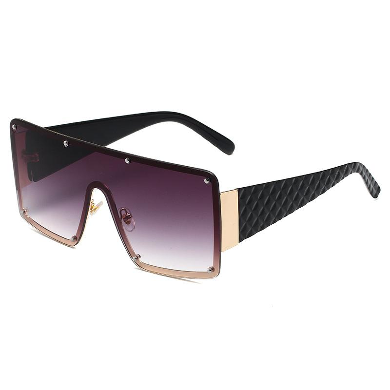 New Large Frame Joined Body Sunglasses Women Brand Designer Luxury Sun Glasses Outdoor Leisure Women Eyewear Uv400
