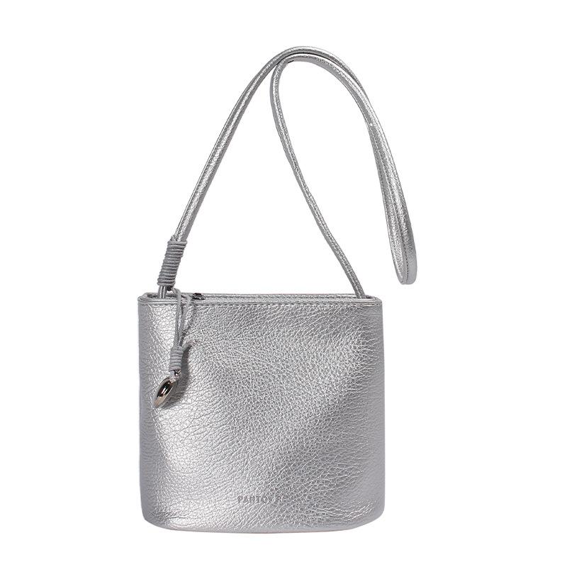 Niche Fashion Casual Shoulder Bag, Women's Tide Bag, Small Satchel, Commuter Oblique Span Bag, Bucket Bag.