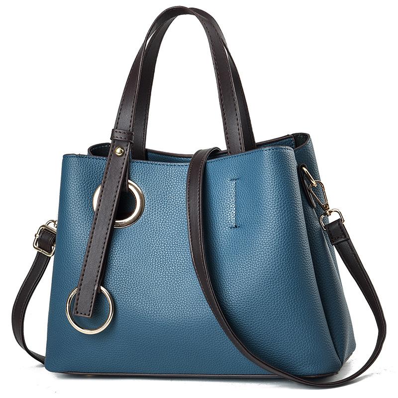 Luxus PU Leder Schulter Taschen Frauen Retro Große Kapazität Umhängetasche Frauen Designer Top-griff Handtaschen Geldbörse Totes
