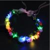 Wedding Foam Party Women Headwear Wreath Decoration LED Light Garland Crown Flower Headband