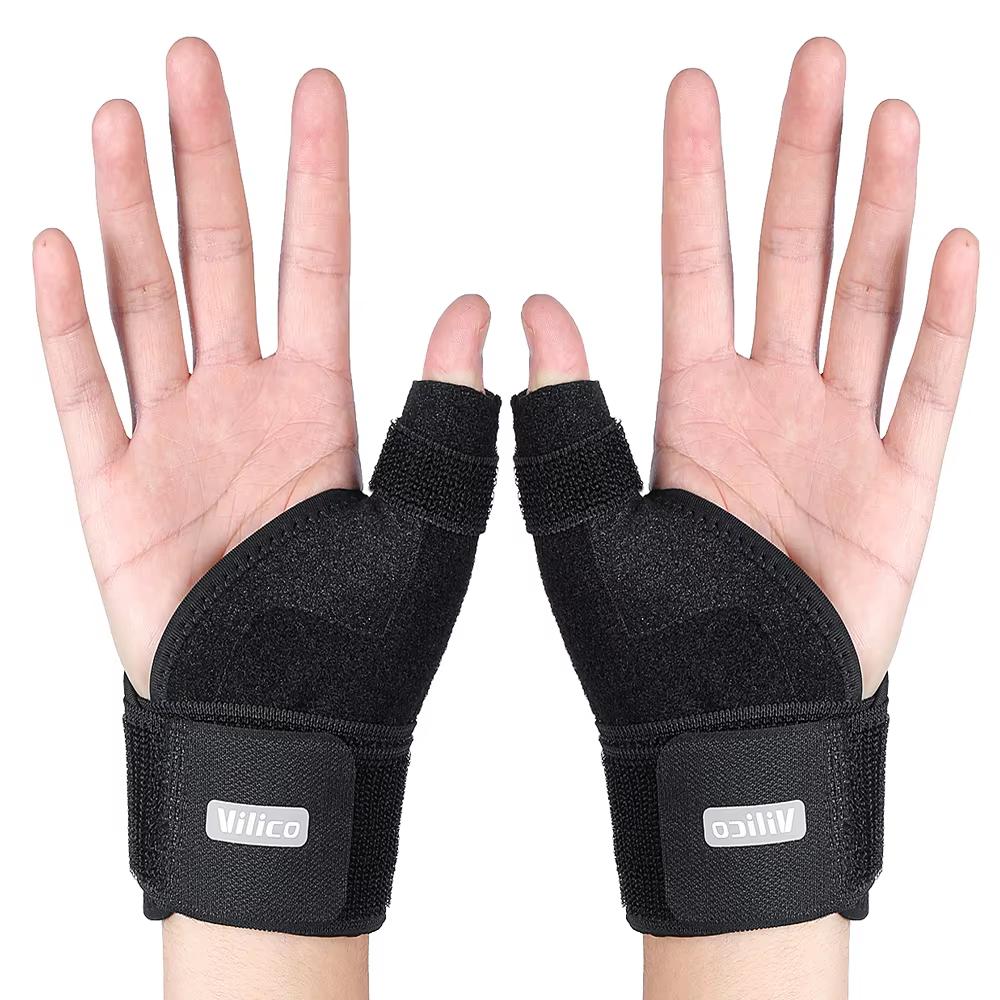 Vilico Thumb Brace Wrist Support Adjustable Thumb Splint for Tenosynovitis Arthritis Sprain Mouse Hand Mommy Hand Pain Rel 1