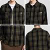 Mark Fairwhale Men's Japanese Retro Plaid Casual Shirt