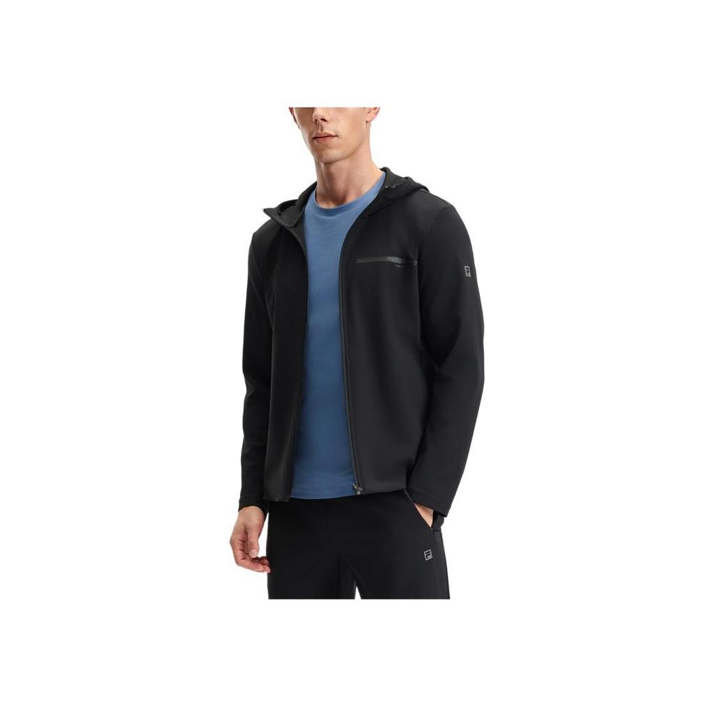 New FILA Fitness Jacket Men's Pitch Black A11M521503F-BK