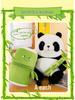 Bamboo Panda Plush Toy: Cute Floral Stuffed Animal Sleep Companion & Cloth Doll - Ideal Children's Birthday Gift for Girls