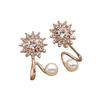 1 Pair Stud Earring Fine Workmanship Elegant Lightweight Snowflake Charm Earrings Ear Stud for Dating