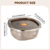 Fridge Storage Box Stainless Steel Airtight Leakproof Food Container Refrigerator Organizer