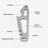 NEW MINI Multifunctional Tainless Steel Pry Bar, New Mini EDC Hex Wrench, Bottle Opener, Portable Outdoor Bicycle Repair Tool