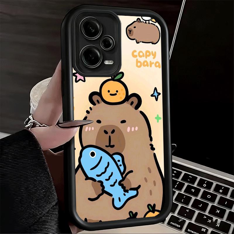 Funny Capybara Cartoon Cute Soft Phone Case for Xiaomi Poco X7 X6 X5 Pro X4 Gt X3 F7 Ultra M8 M7 Redmi 15C 15 14C 13 13C 12 12C